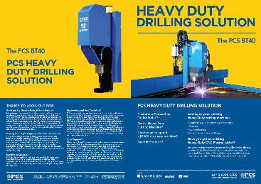 Download PCS BT-40 Drill Head Specification Brochure