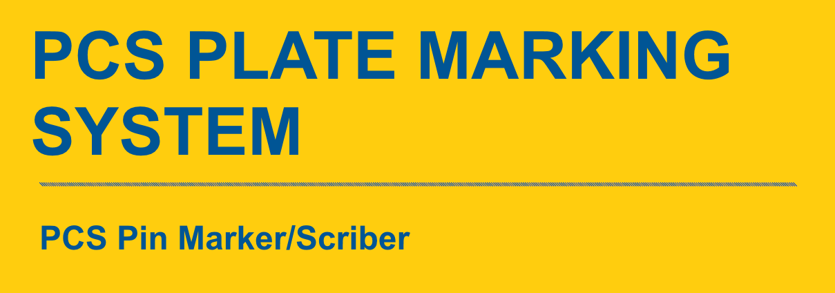 PCS Plate Marking System