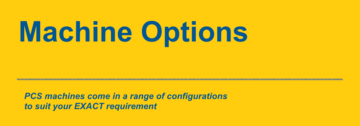 PCS Machine Options Banner