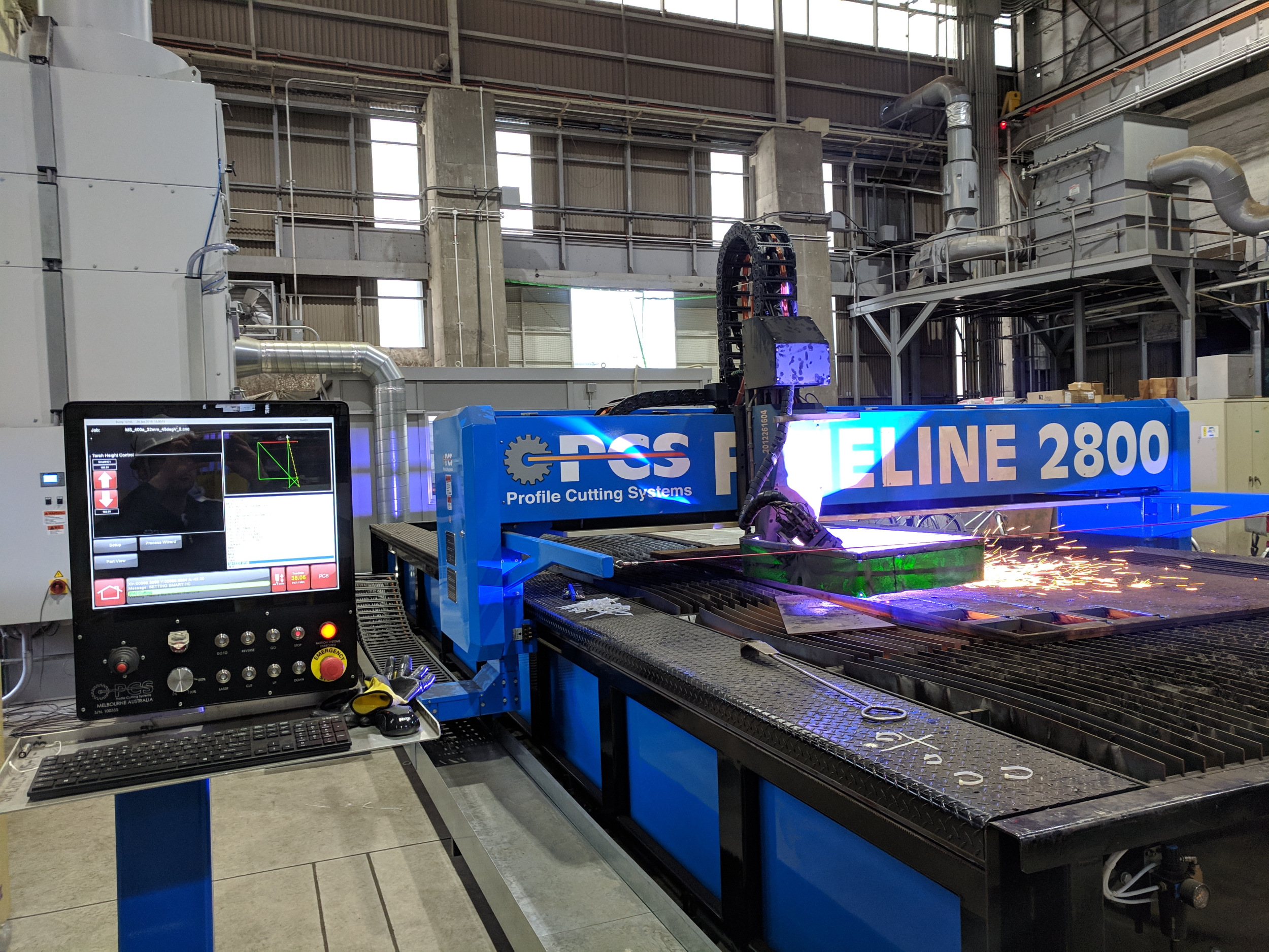 PCS CNC Plasma Laser Cutting Factory Machine